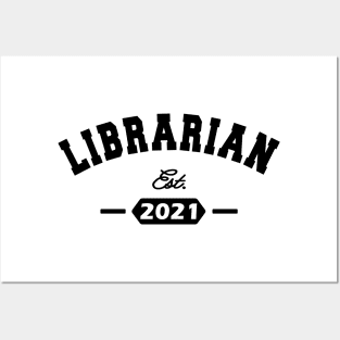 Librarian Est. 2021 Posters and Art